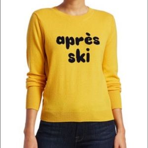 Frame Apres Ski yellow sweater Size xs